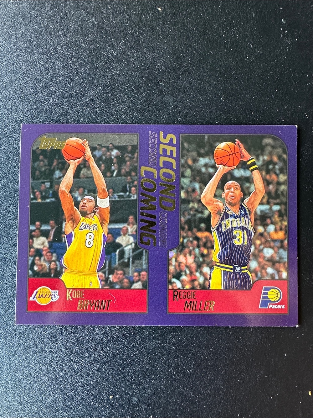 Vintage Kobe Bryant & Reggie Miller Second Coming Topps Basketball Card #292 NM!